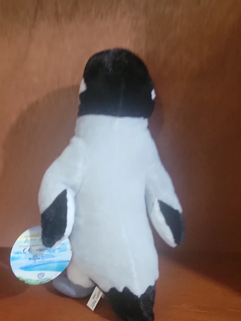 Warner Bros. Grey & White Penguin (Happy Feet Two)  Plush Toy with Black Accents